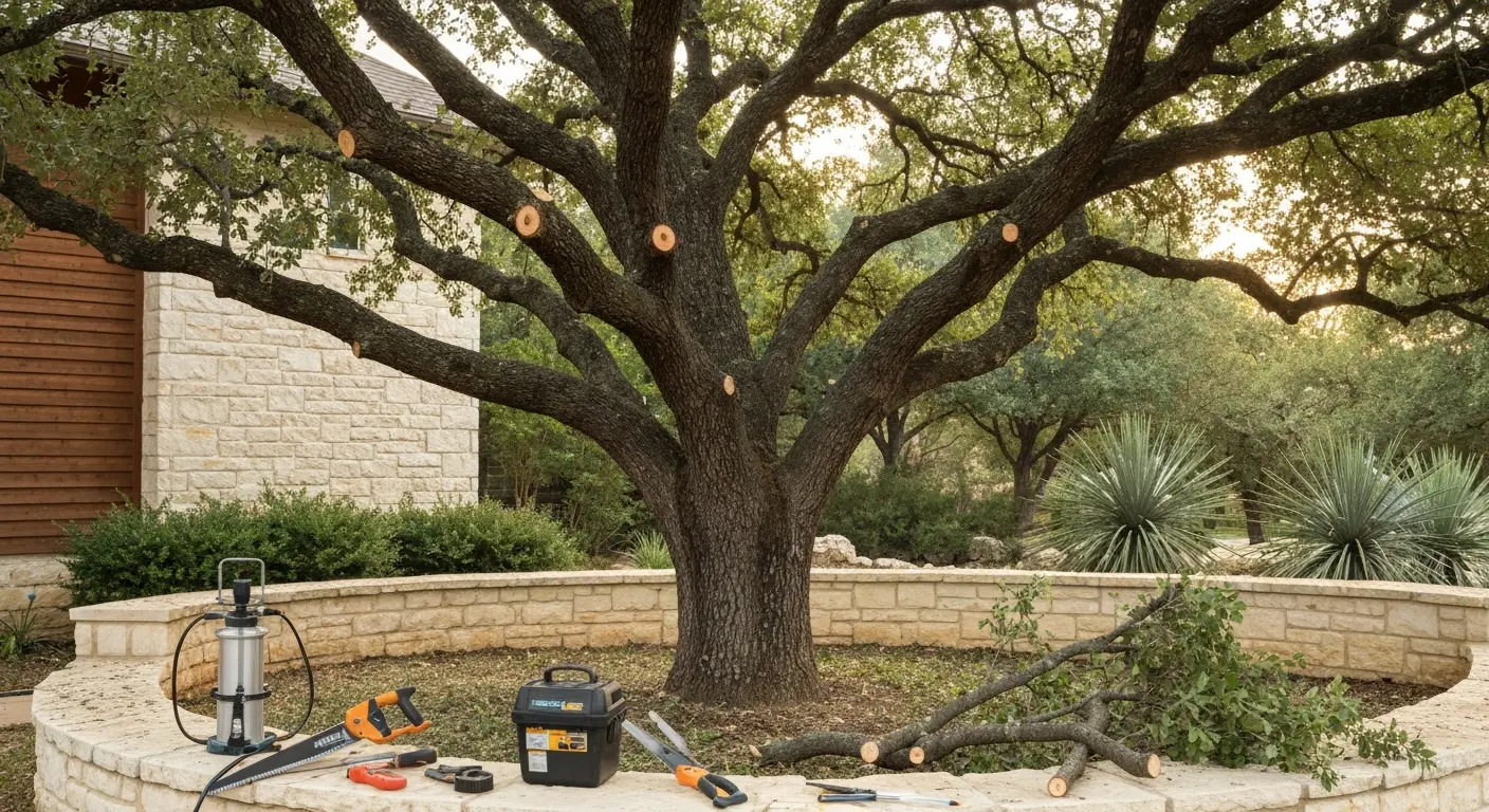 Oak wilt prevention and treatment
