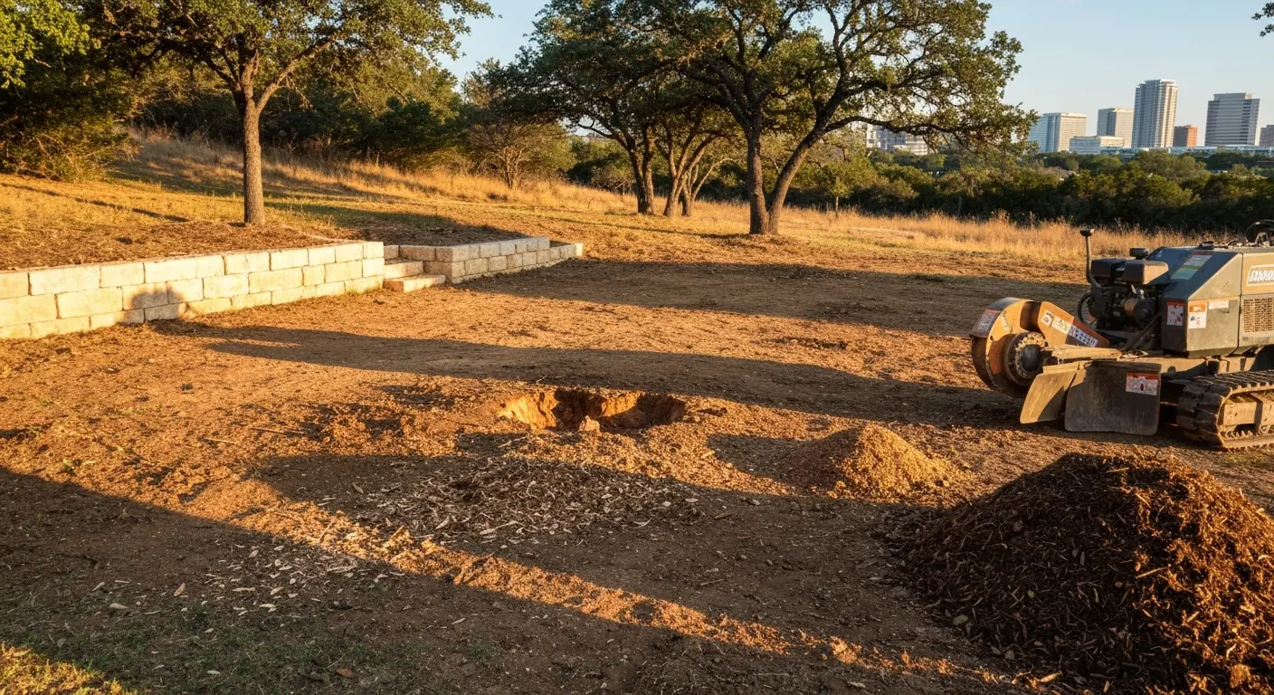 Commercial stump removal