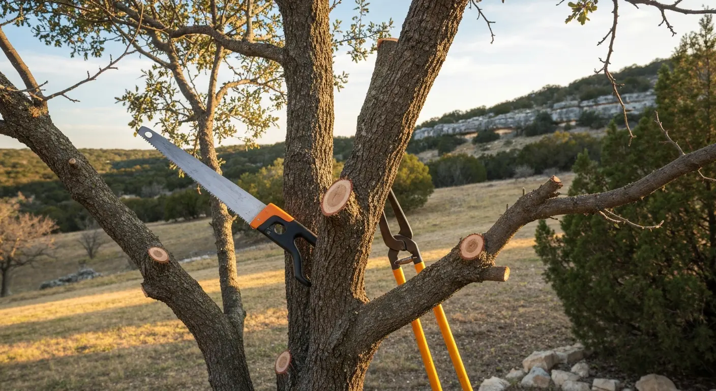 Dead branch removal from tree