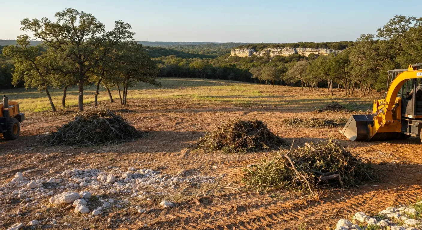 Cedar clearing and land restoration