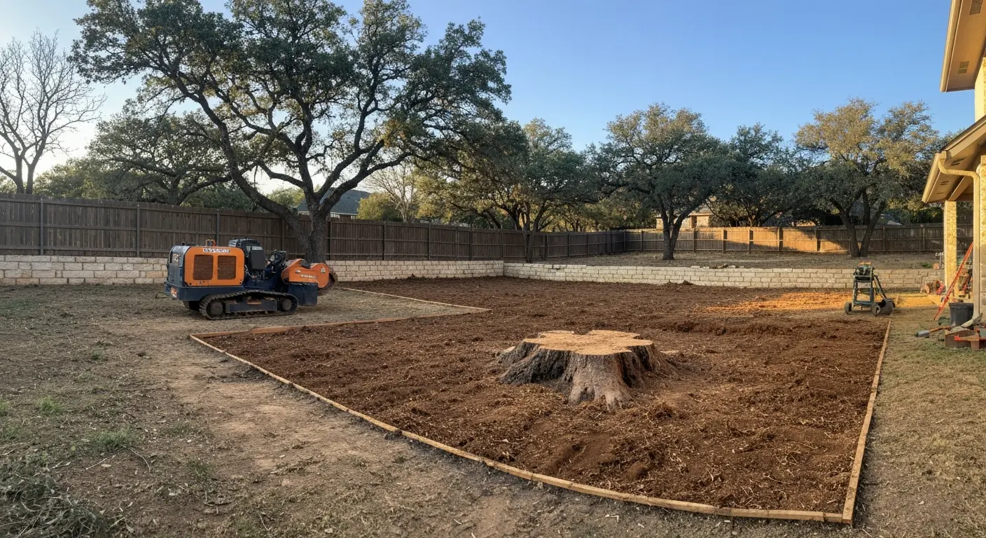 Stump removal in Buda