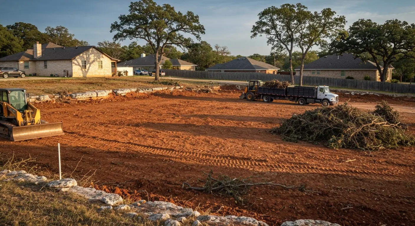 Land and cedar clearing