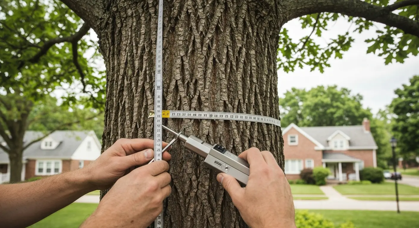 Arborist tree health evaluation