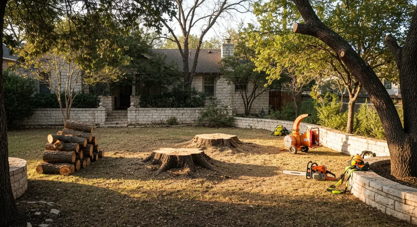 Oak tree removal and disposal