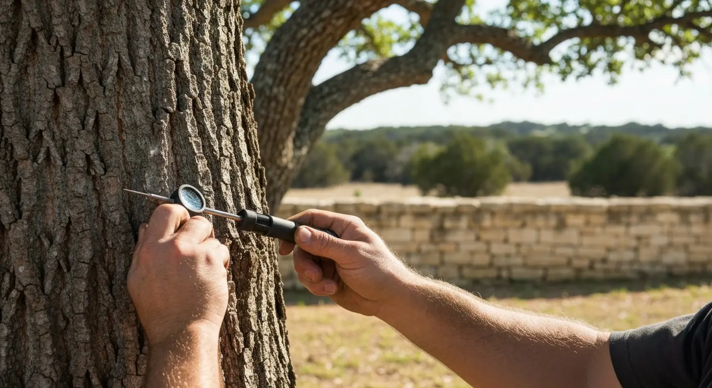 Arborist tree health assessment