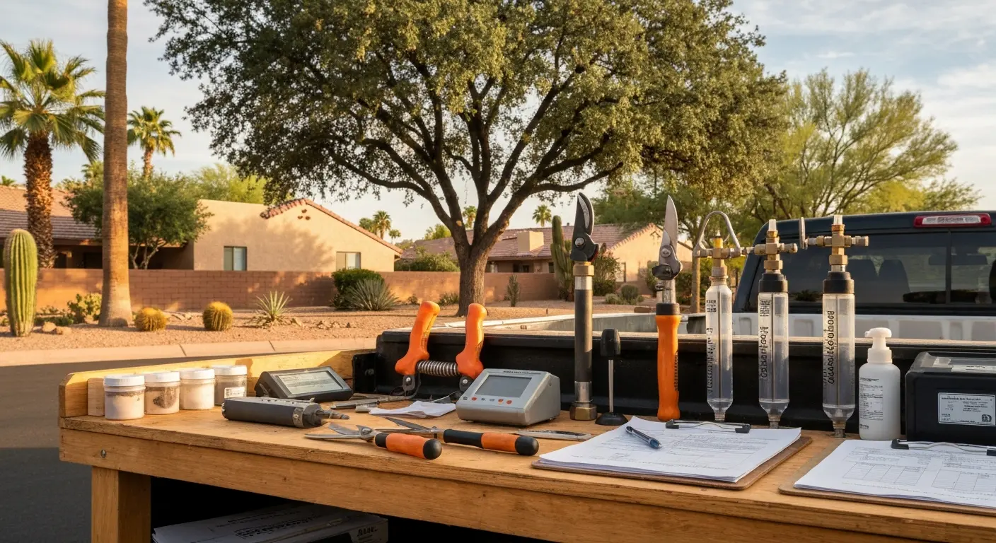 Oak wilt treatment and tree health assessment