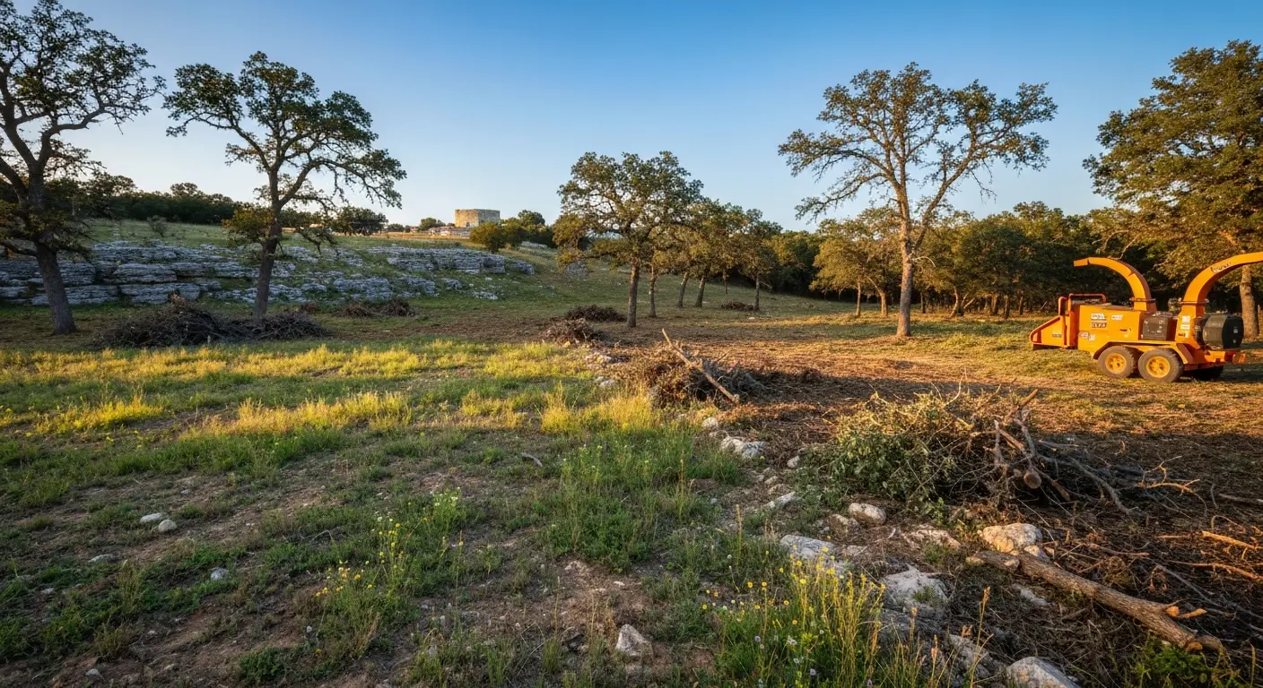 Cedar clearing and lot preparation
