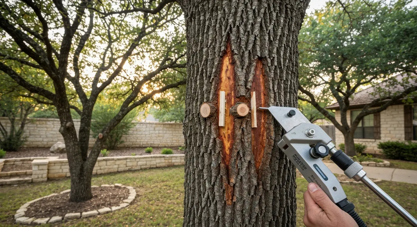 Oak wilt diagnosis and treatment