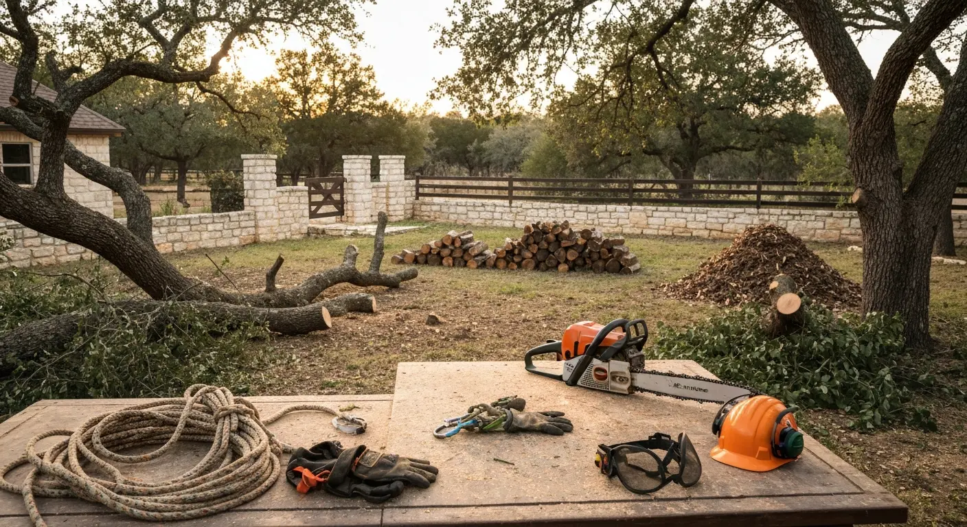 Storm damage response and emergency tree service
