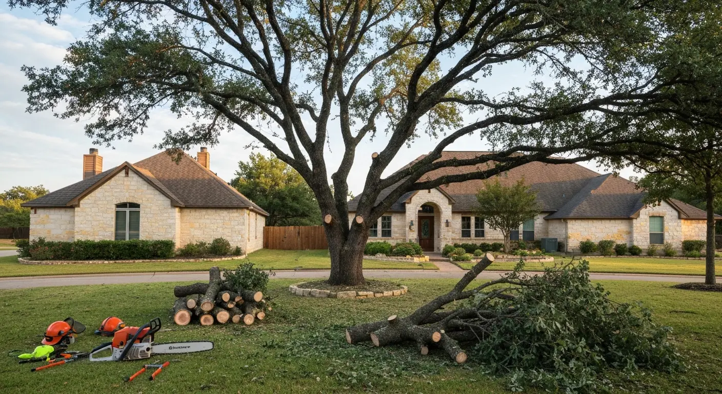 Leander tree service area