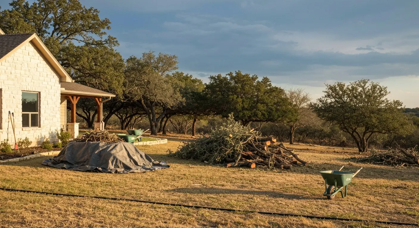 Storm damage cleanup