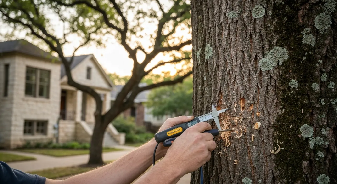Arborist tree health assessment