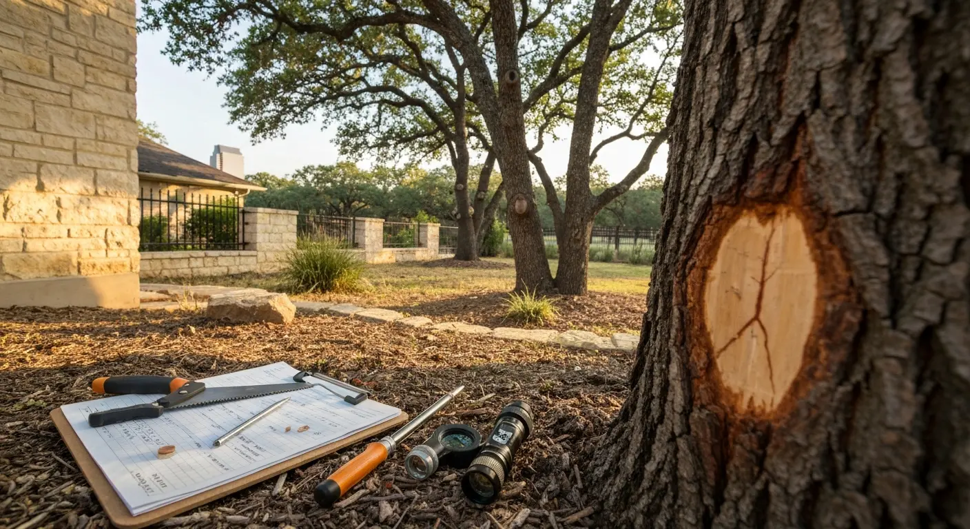 Oak wilt disease diagnosis