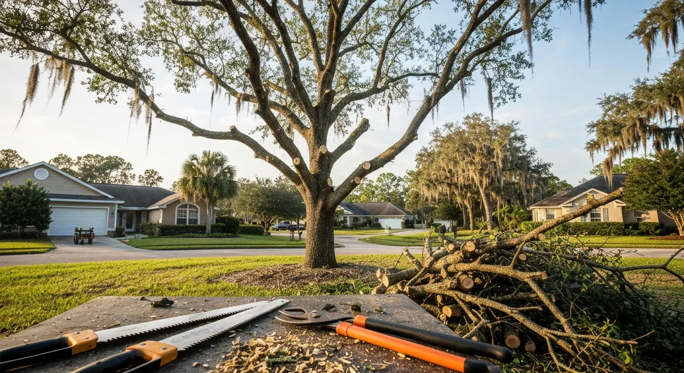 Tree trimming and pruning service