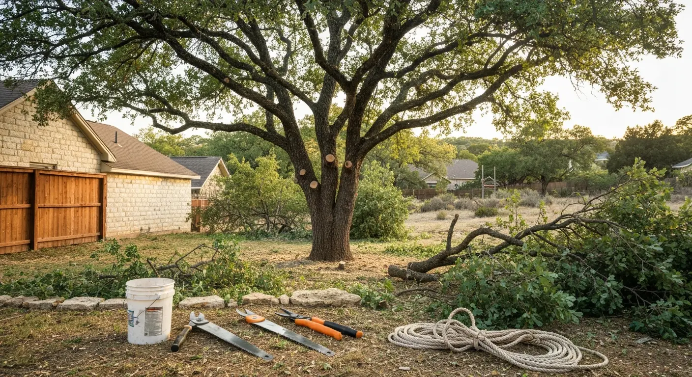 Professional tree trimming in Austin