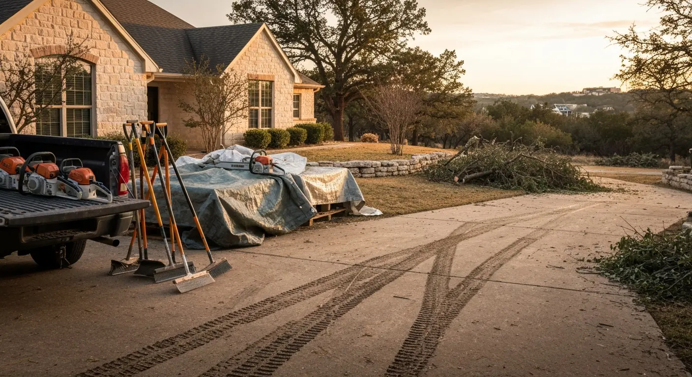 Storm cleanup and debris removal