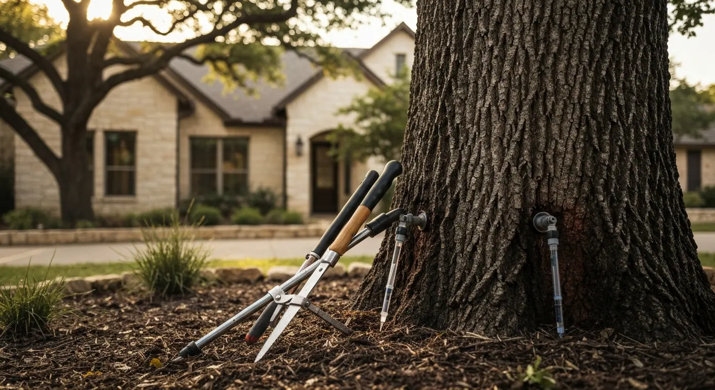 Oak wilt treatment in Austin