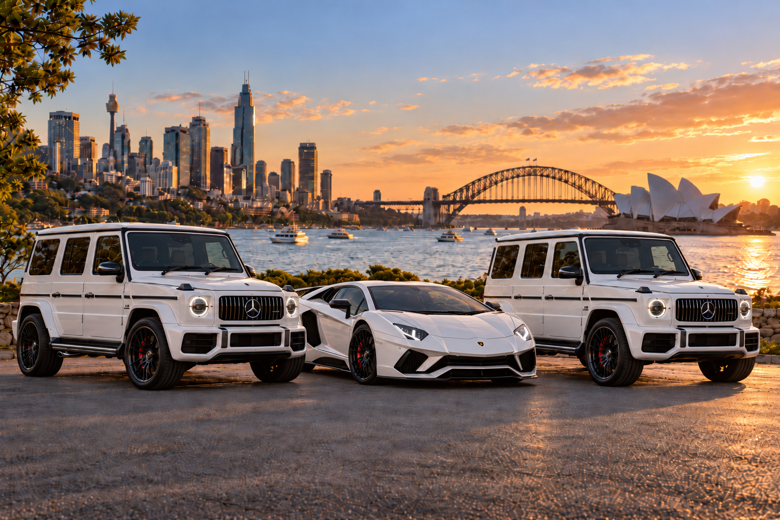 Performance wedding package vehicle line-up
