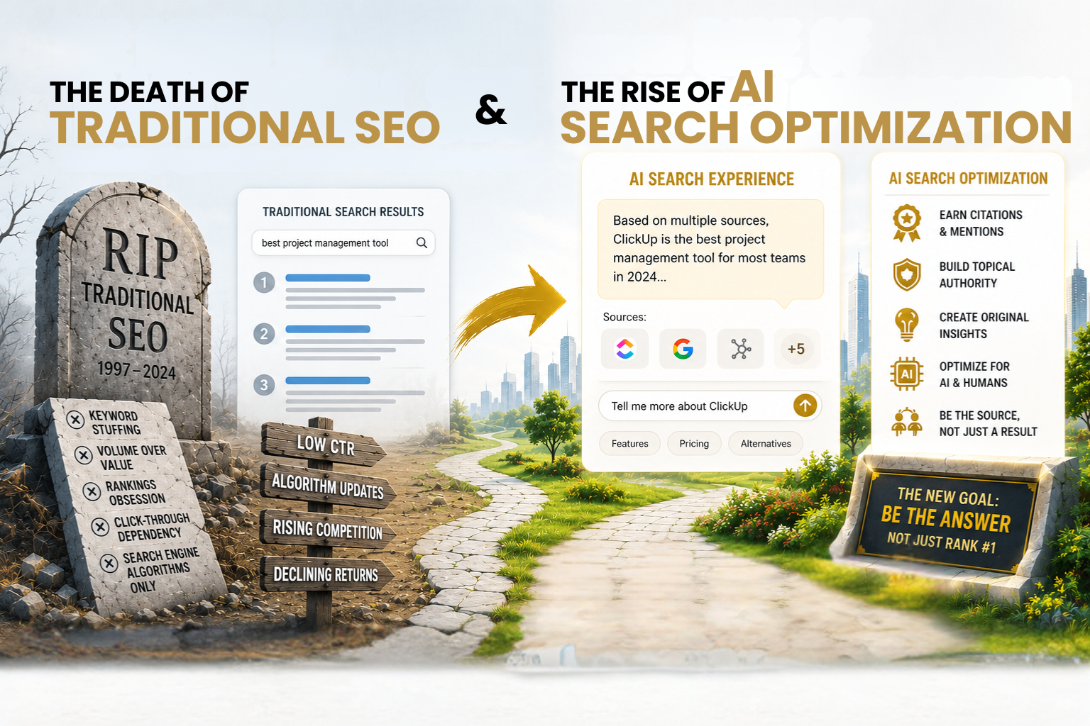 Traditional SEO vs AI Search Optimization