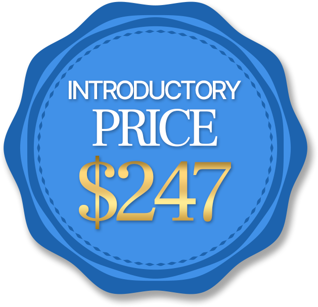 Signature introductory price badge: $247