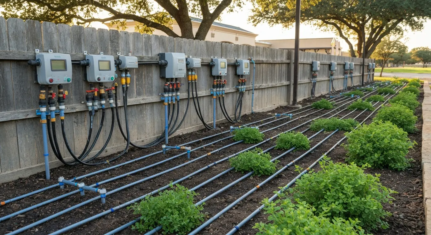 Commercial drip irrigation system