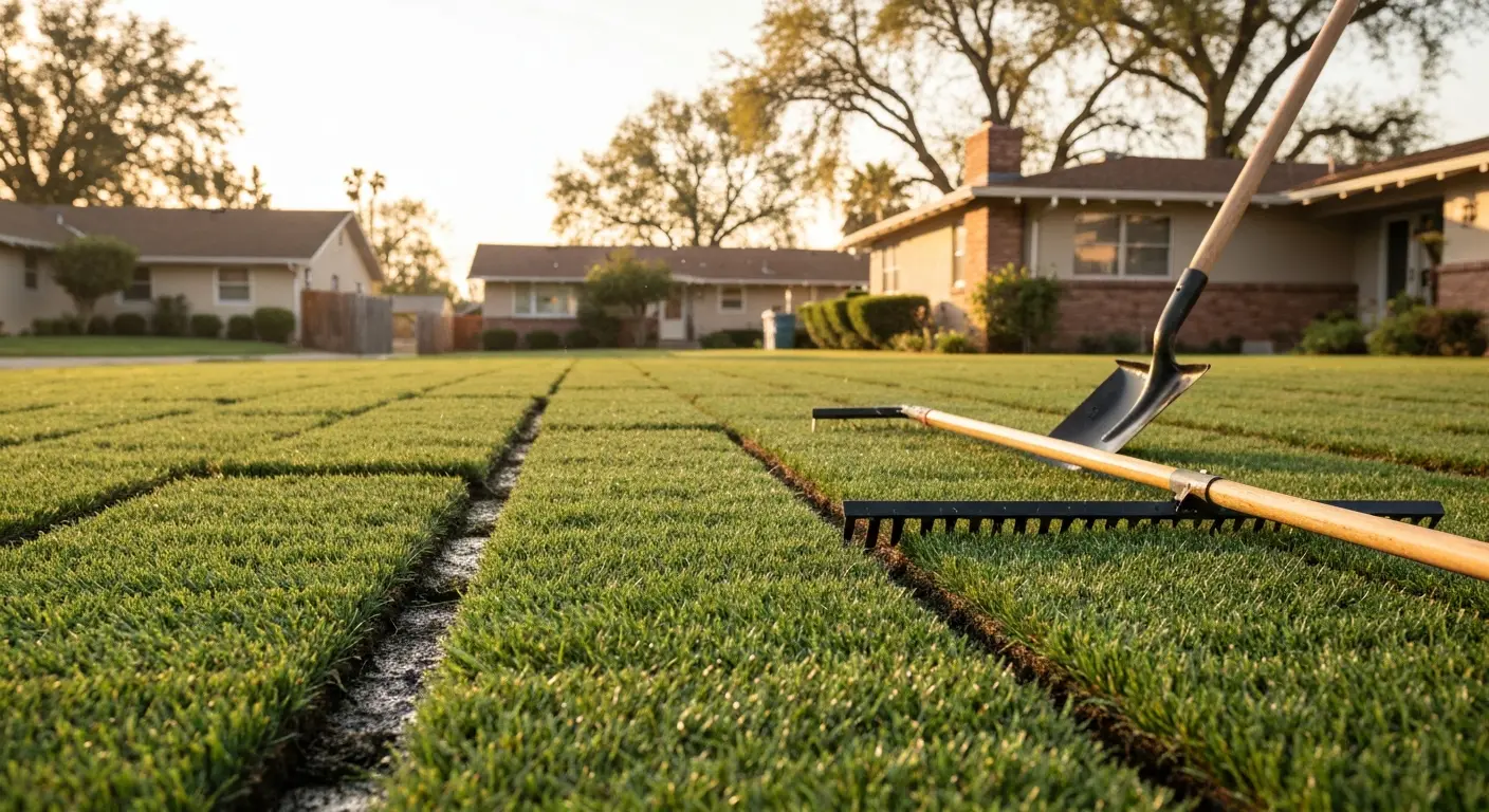 Sod installation project