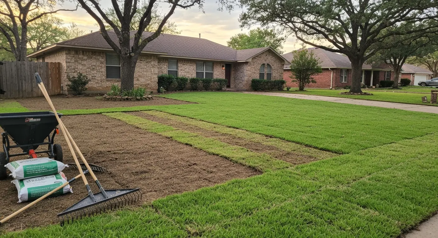 Lawn renovation project