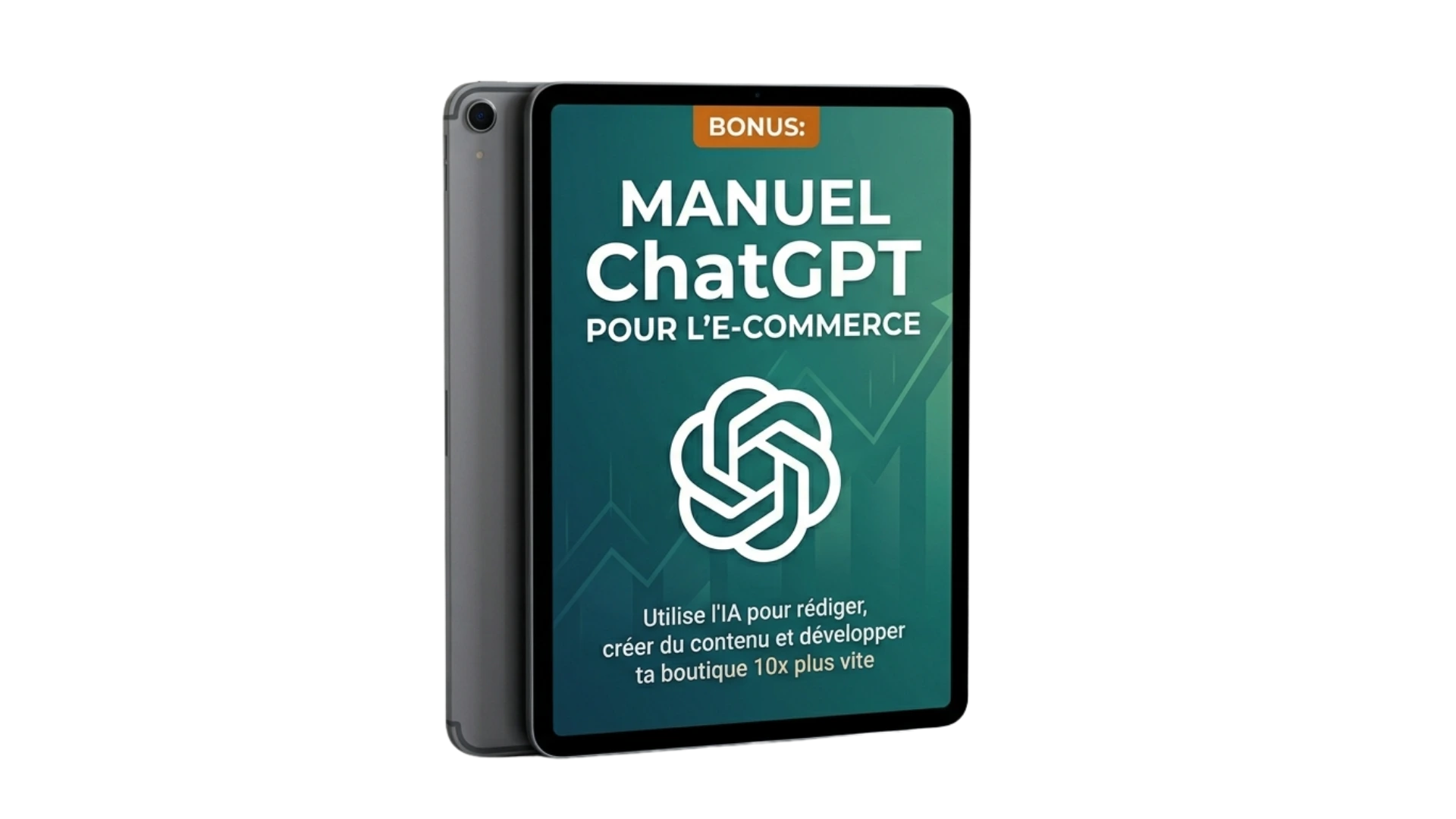 Mockup Bonus Manuel ChatGPT pour l'E-Commerce