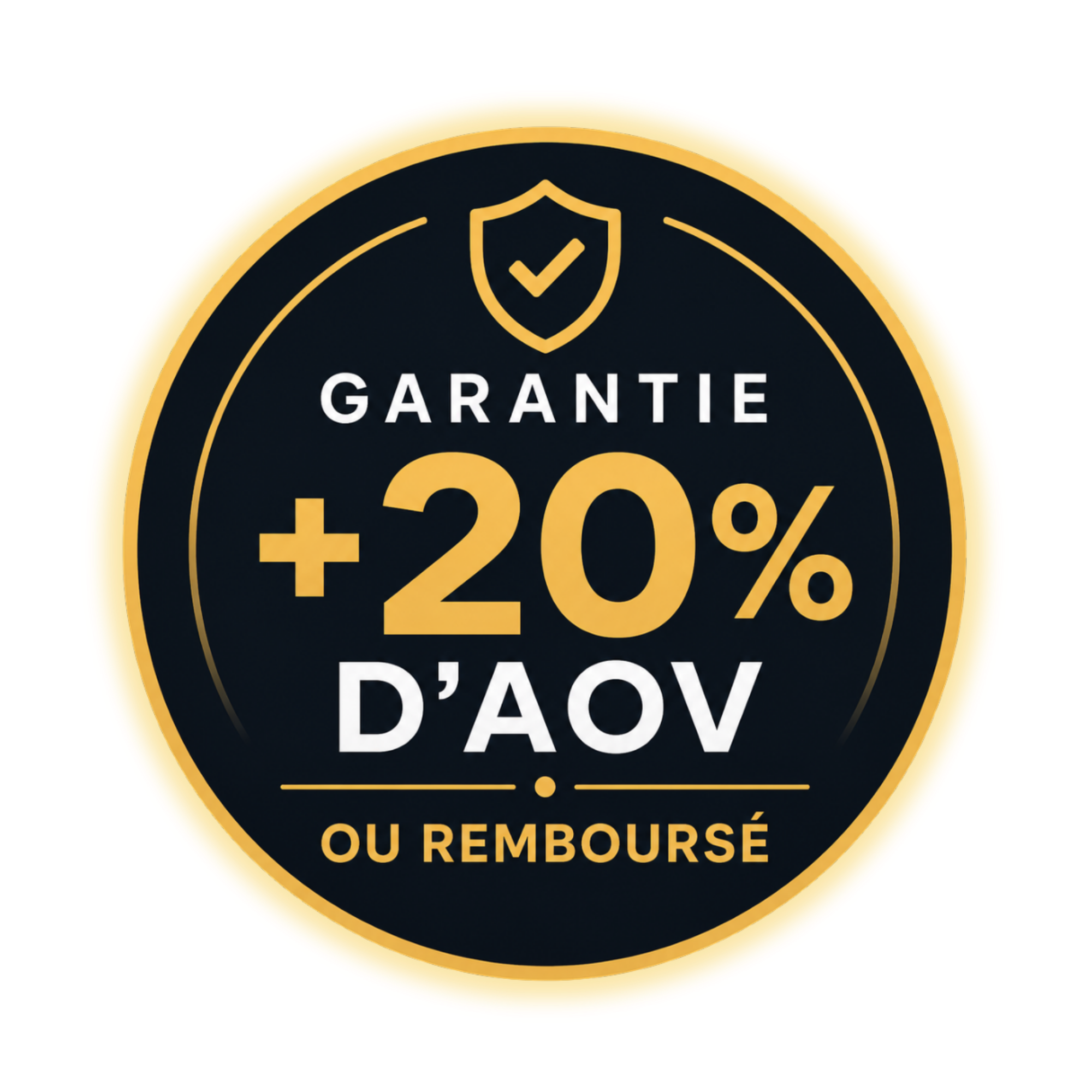 Garantie +20 % d’AOV ou remboursé