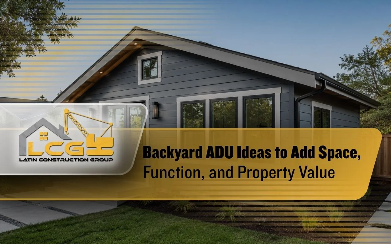 Newly constructed Accessory Dwelling Unit (ADU) exterior with modern siding and large energy-efficient windows