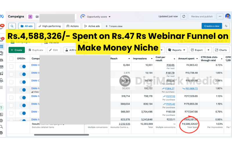₹45.8L spend case study