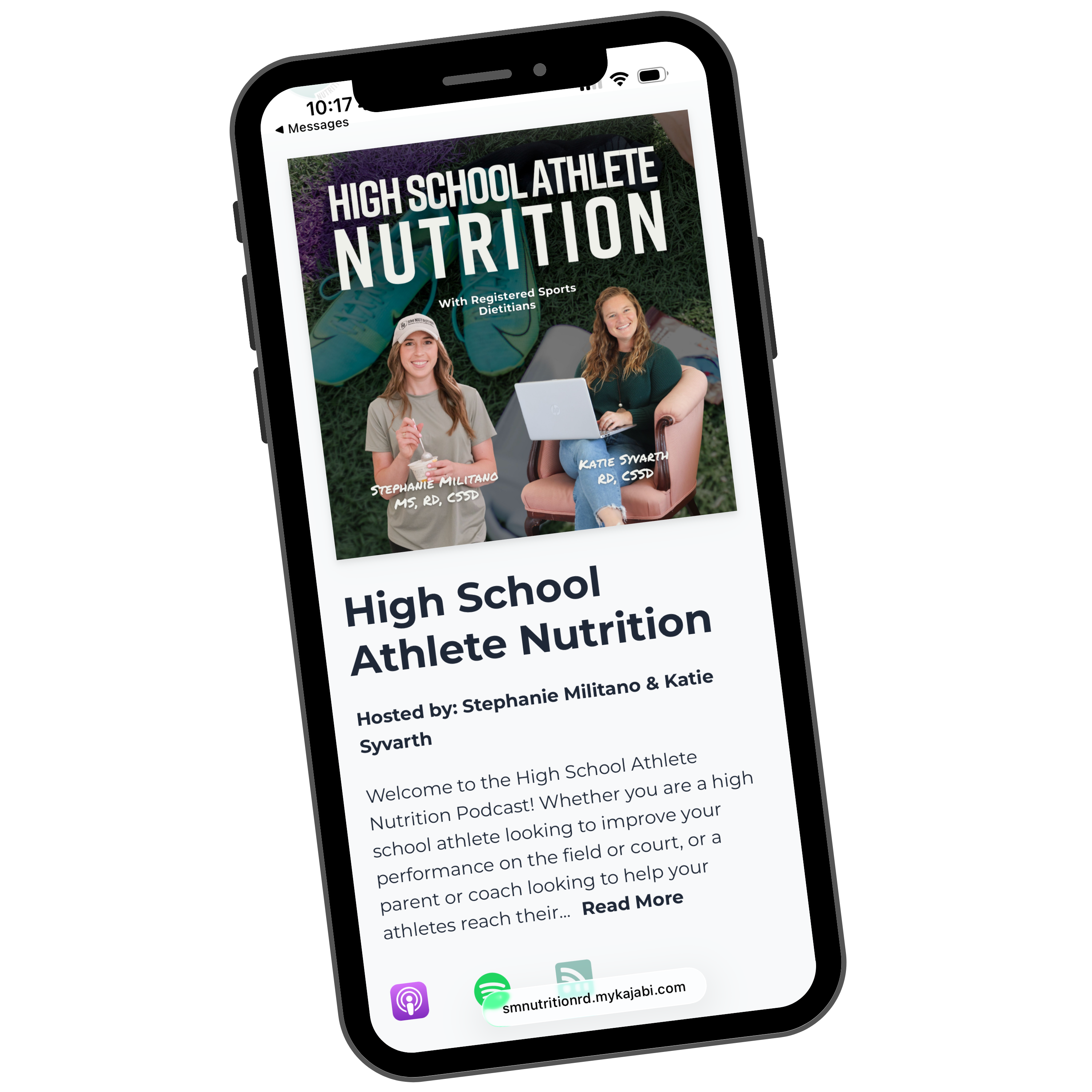 High school athlete nutrition podcast