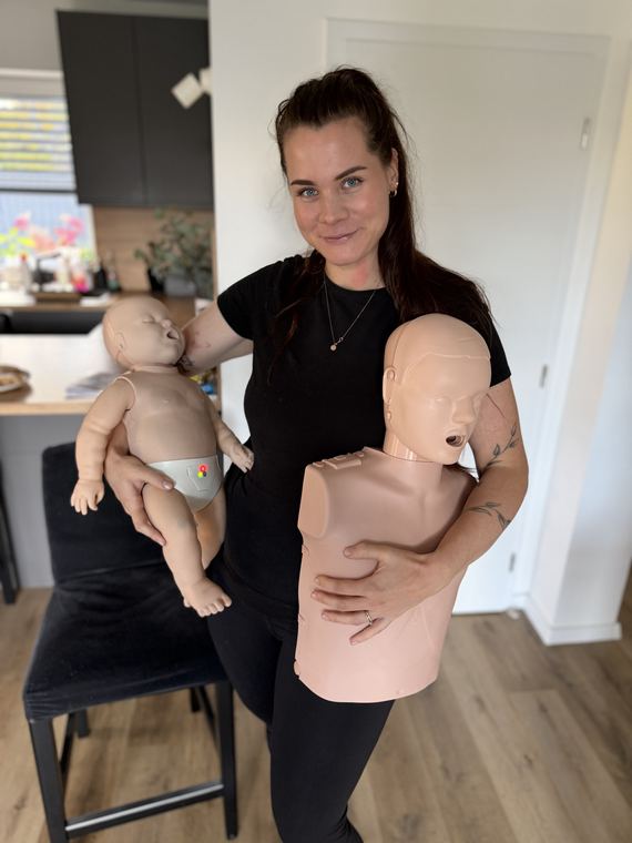 Kateřina Routová na soukromém kurzu první pomoci