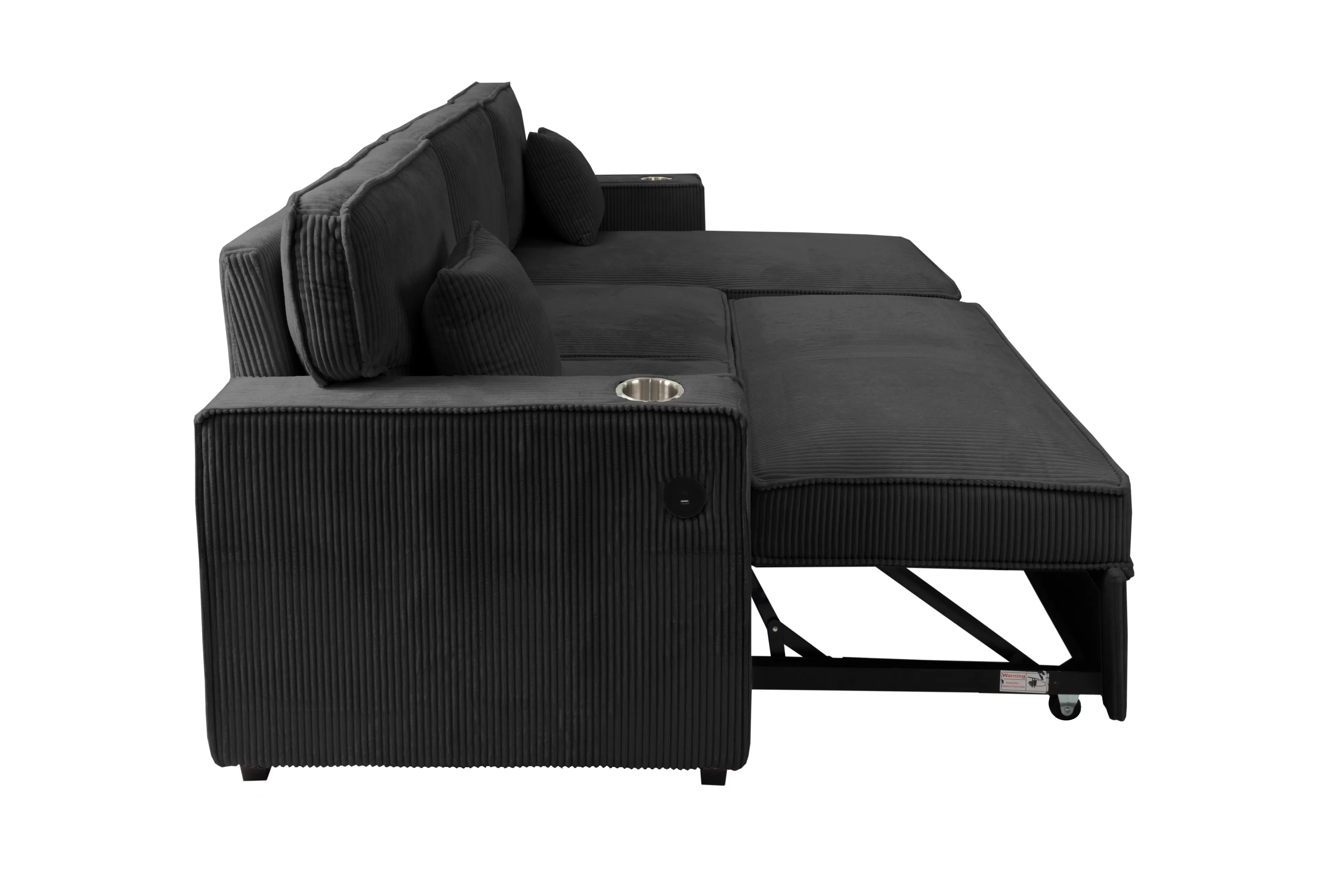 Convertible Black angle 4