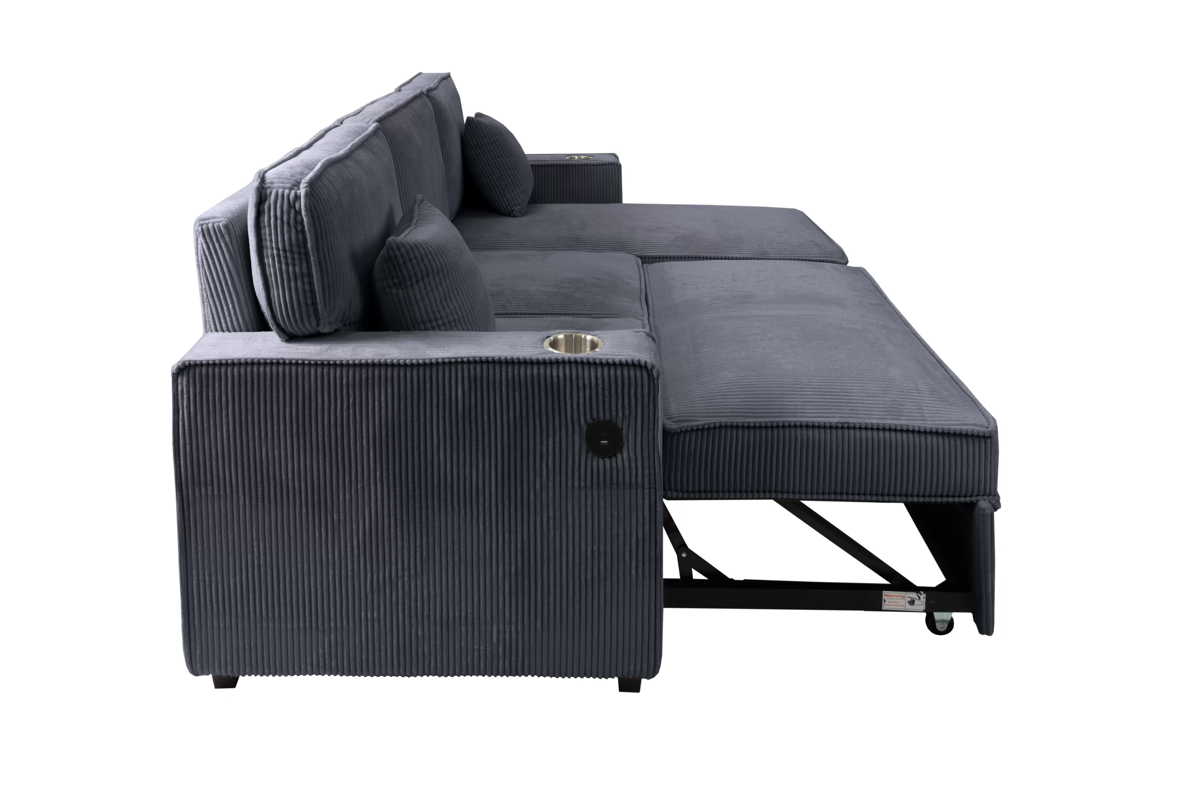 Convertible Dark Gray angle 3