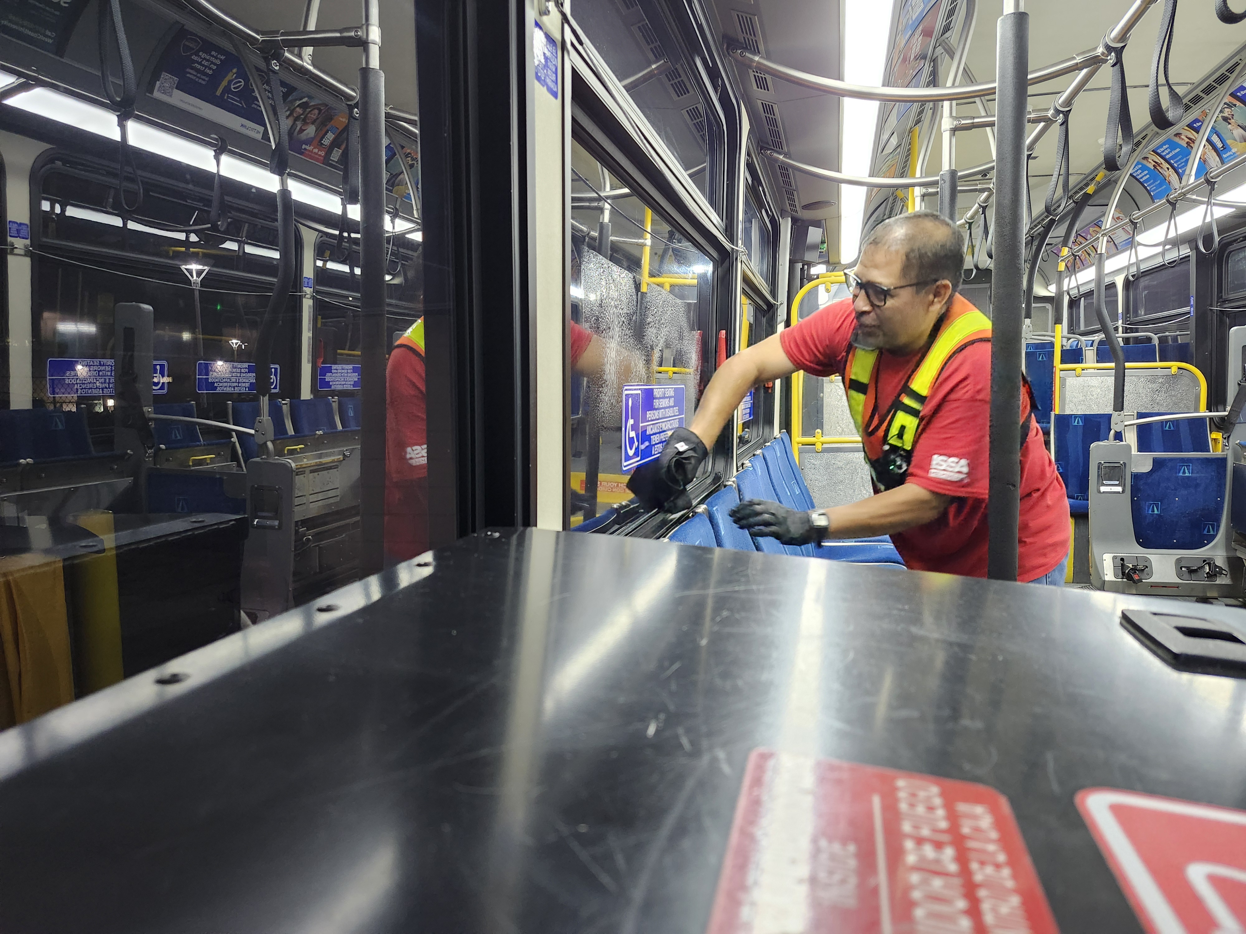Transit Bus Cleaning