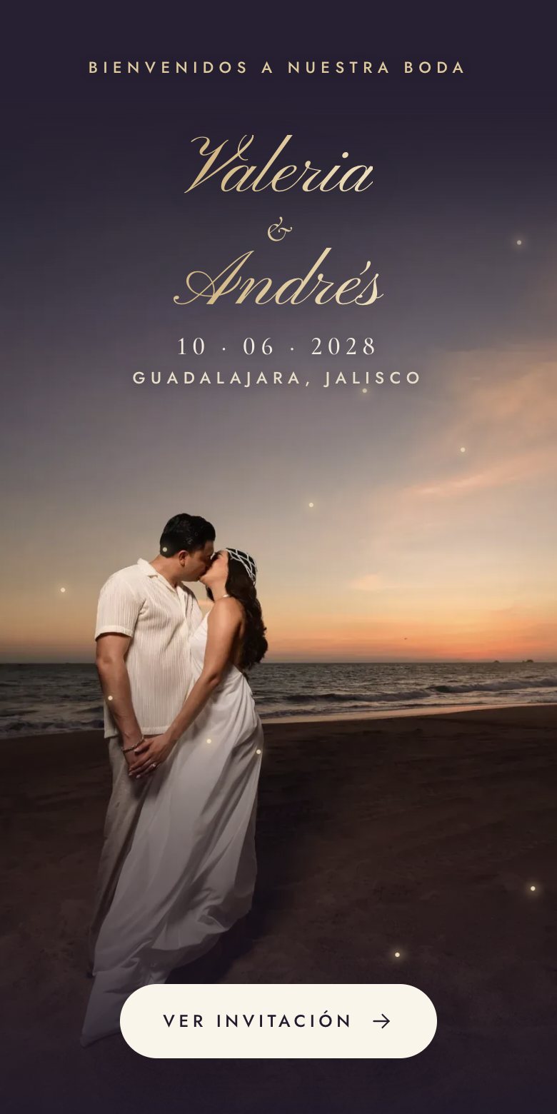 Portada con la foto de los novios