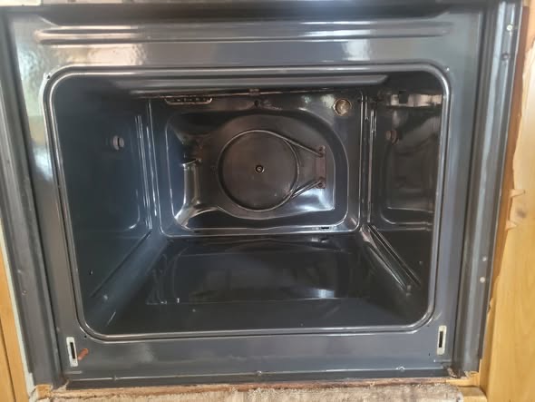 A clean oven interior