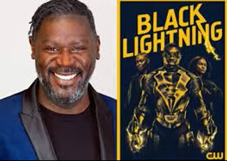 Warren Snipe profile picture next to Black Lightning tv show poster
