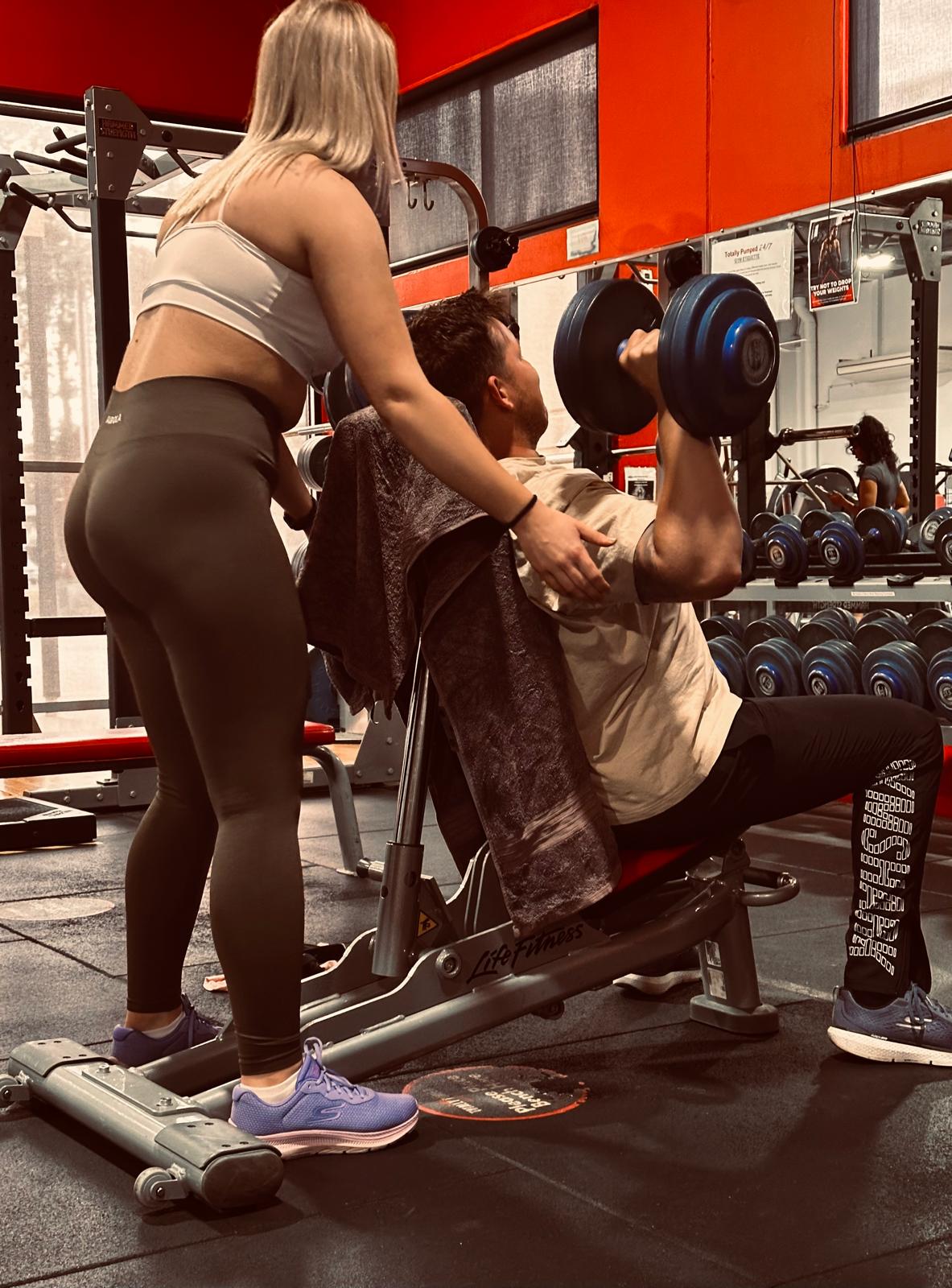 Separately paid personal training at Totally Pumped