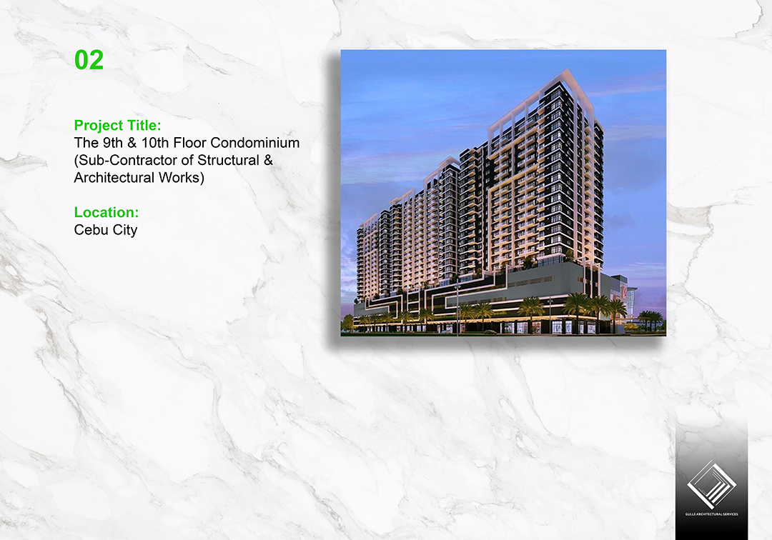 9th & 10th Floor Condominium Subcontracting — Structural & Architectural Works - architecture Cebu