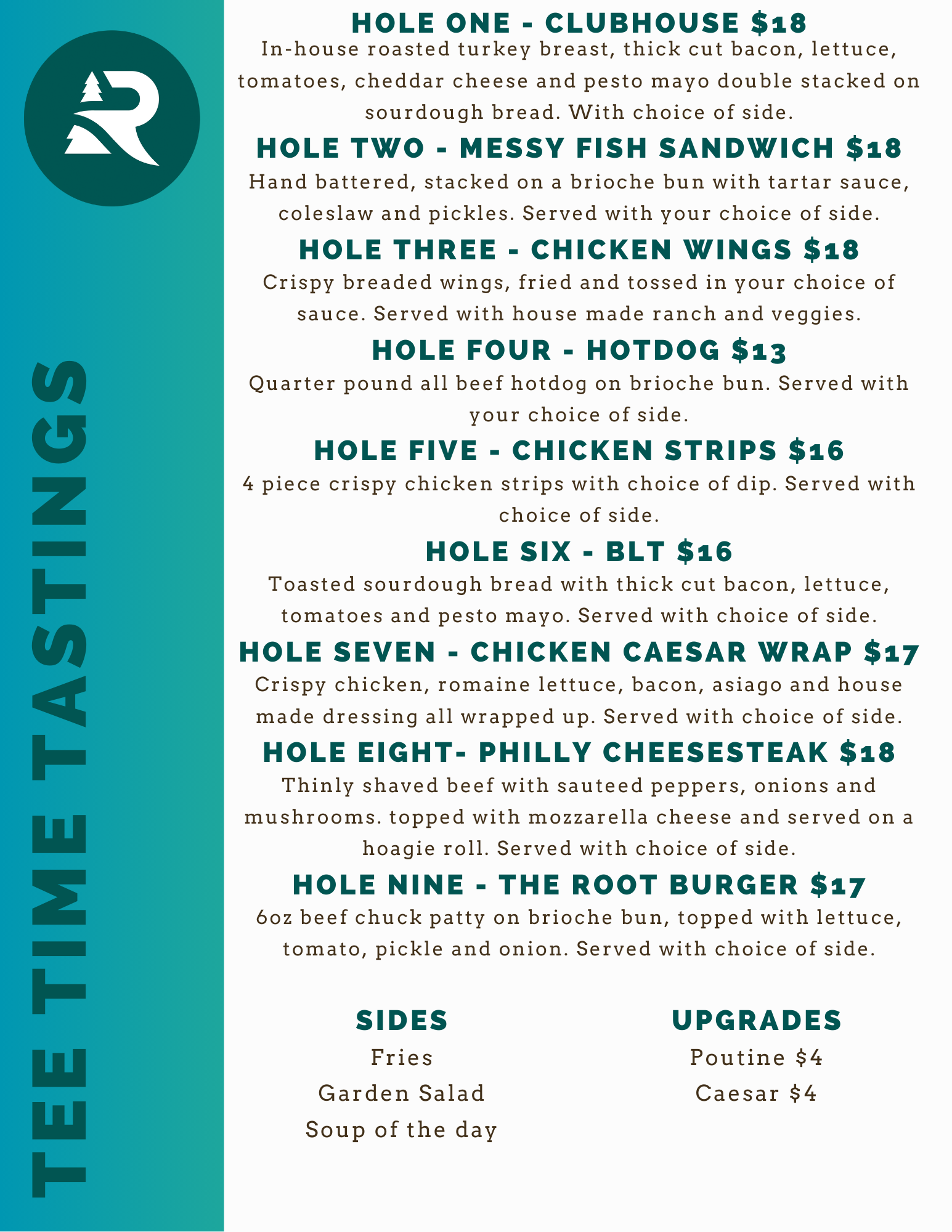 Sault Ontario Appetizer & Salad Menu