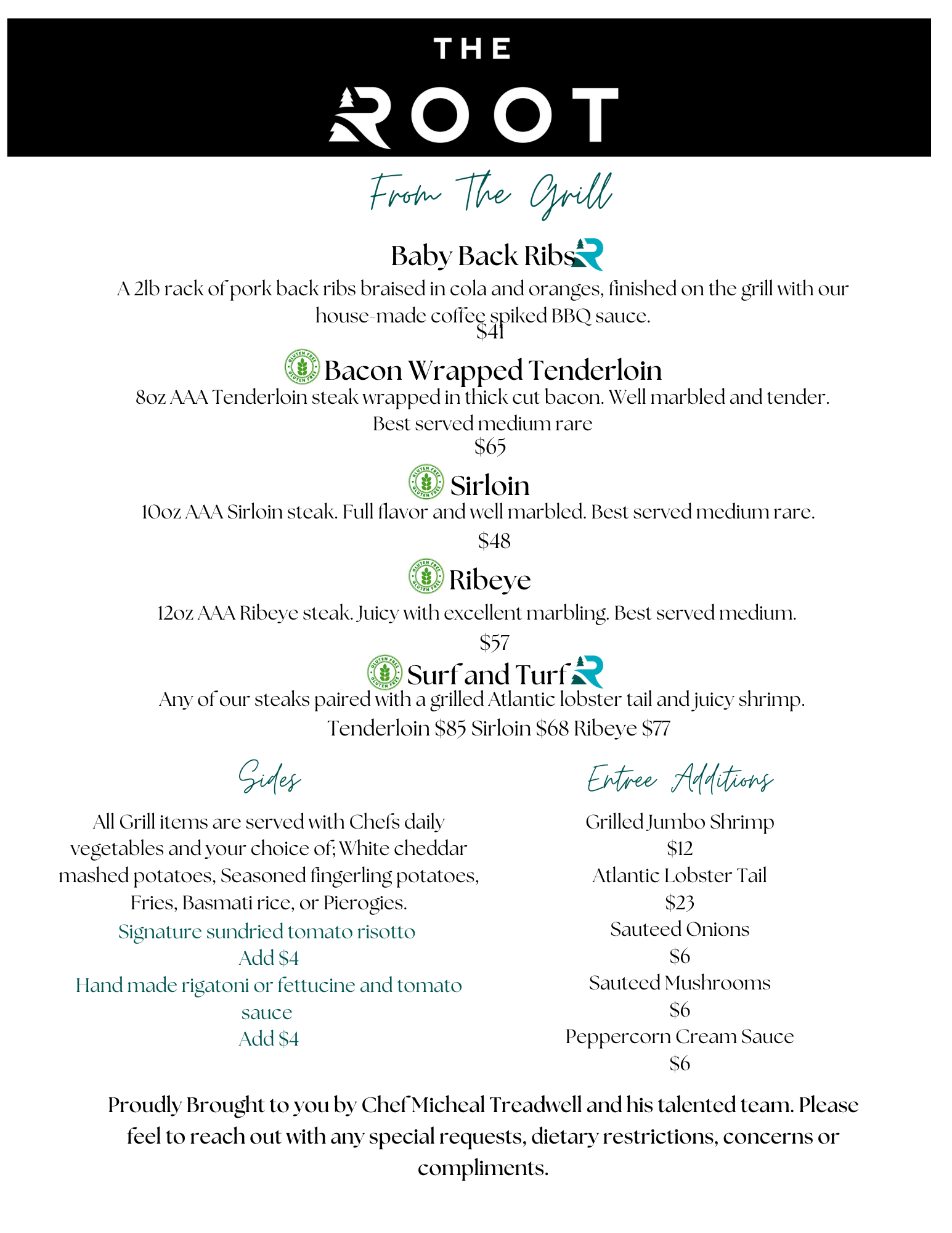 Sault Ontario Appetizer & Salad Menu