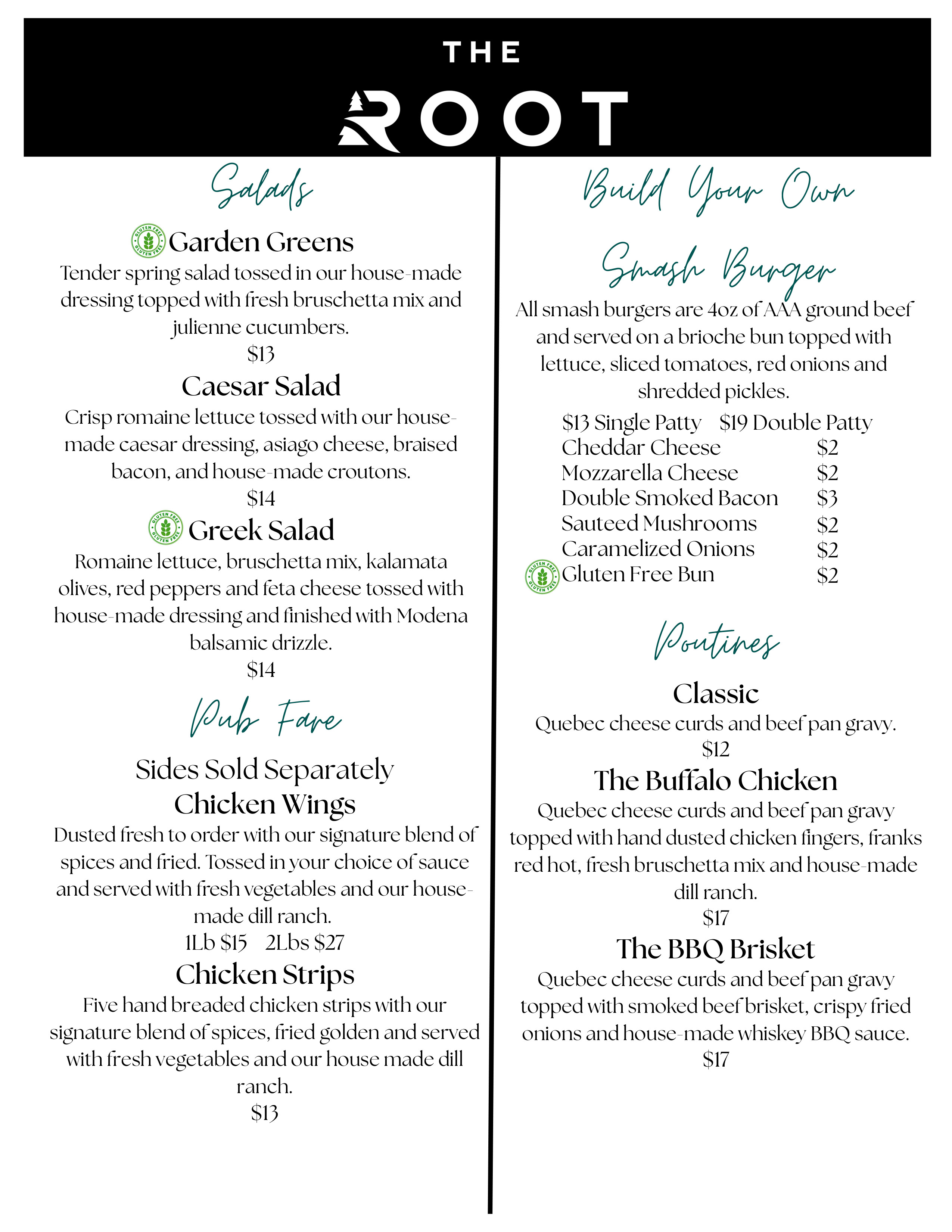 Sault Ontario Desserts Menu