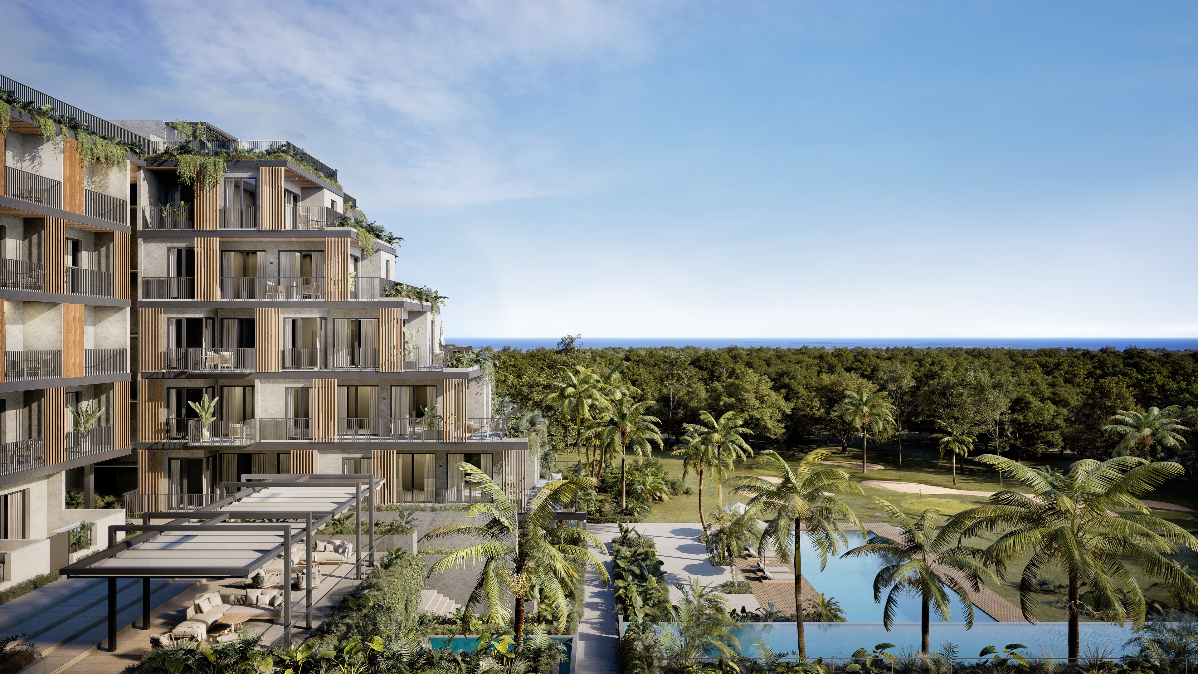 Punta Cana condo investment Caribbean real estate rental income golf view  and  beachfront