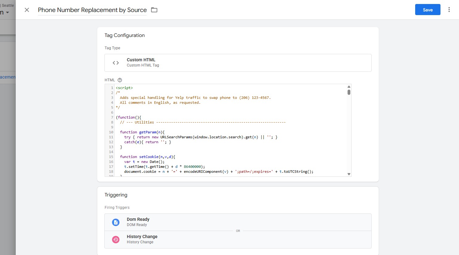 Source Tracking Setup
