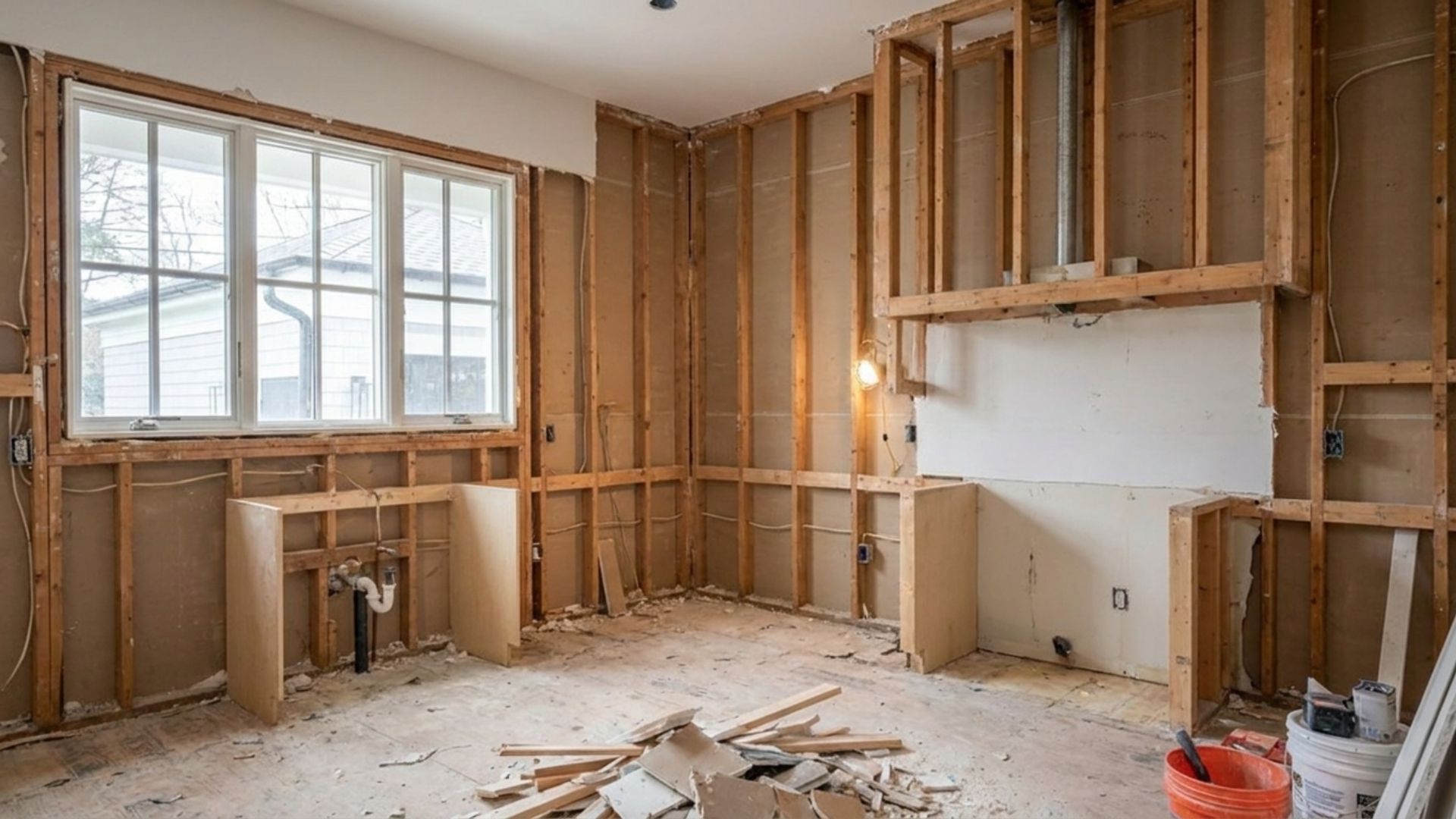 Home during construction