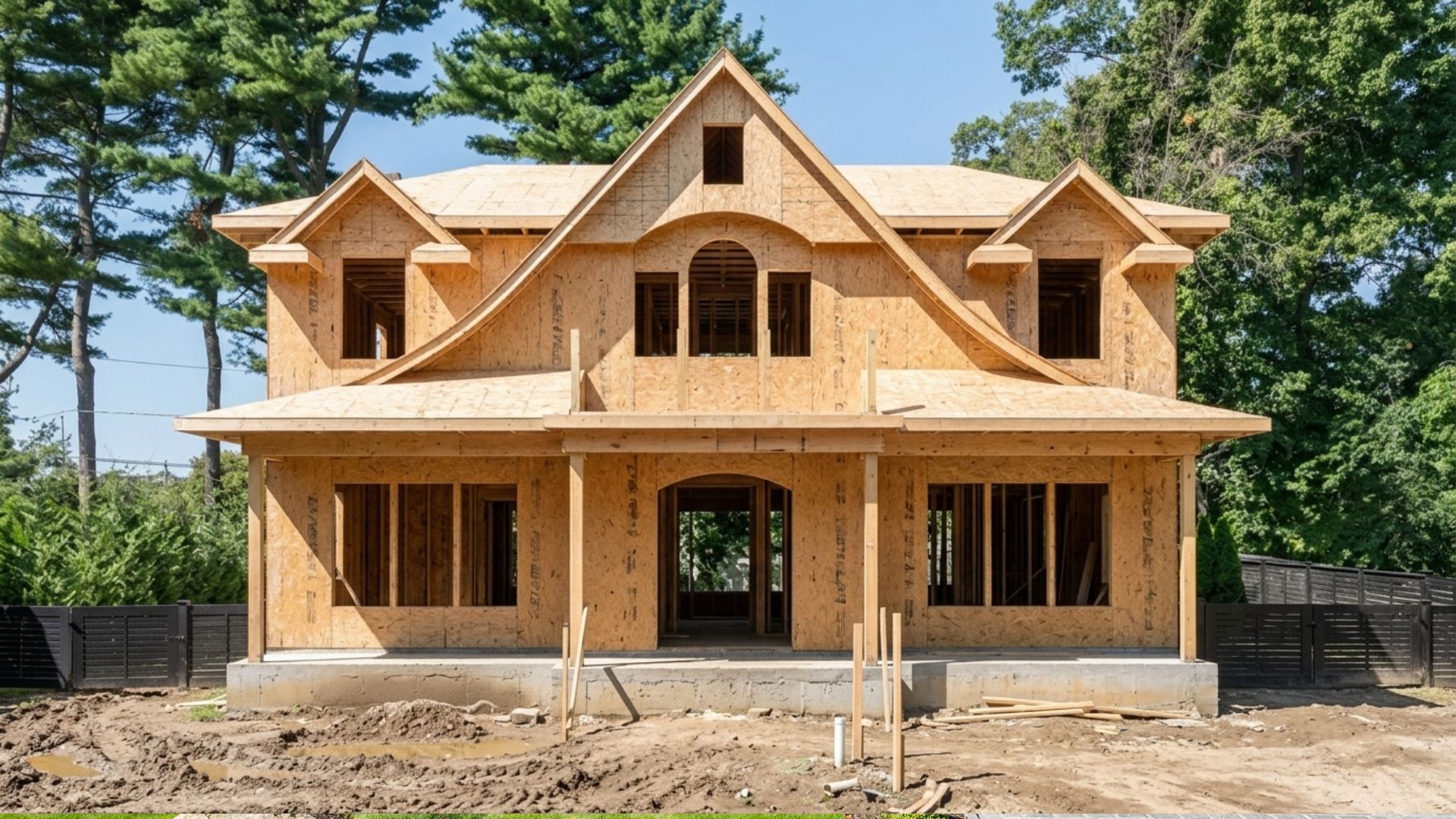 Home during construction