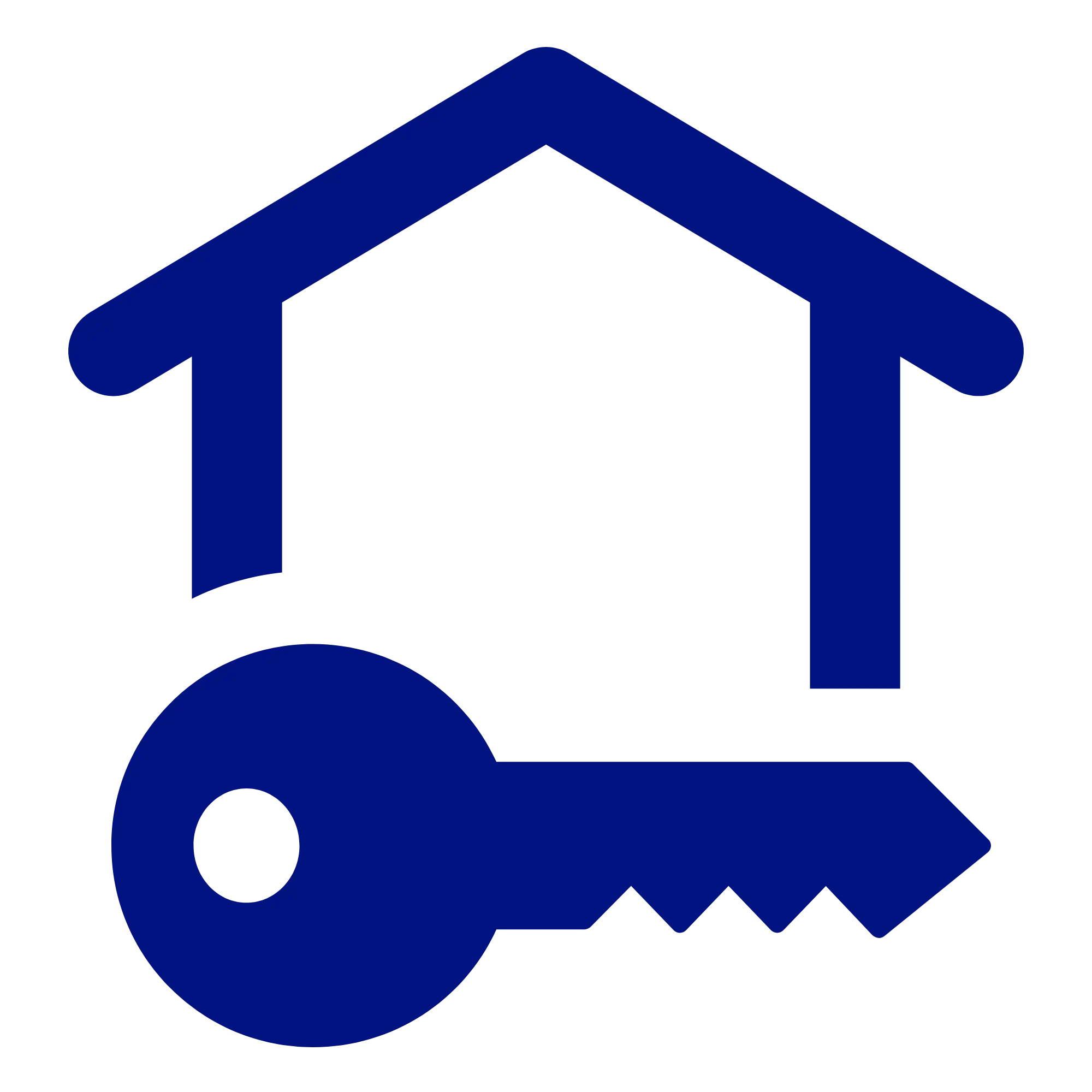 A house with a key icon symbolizing home sharing which is a coverage option in Home Insurance.