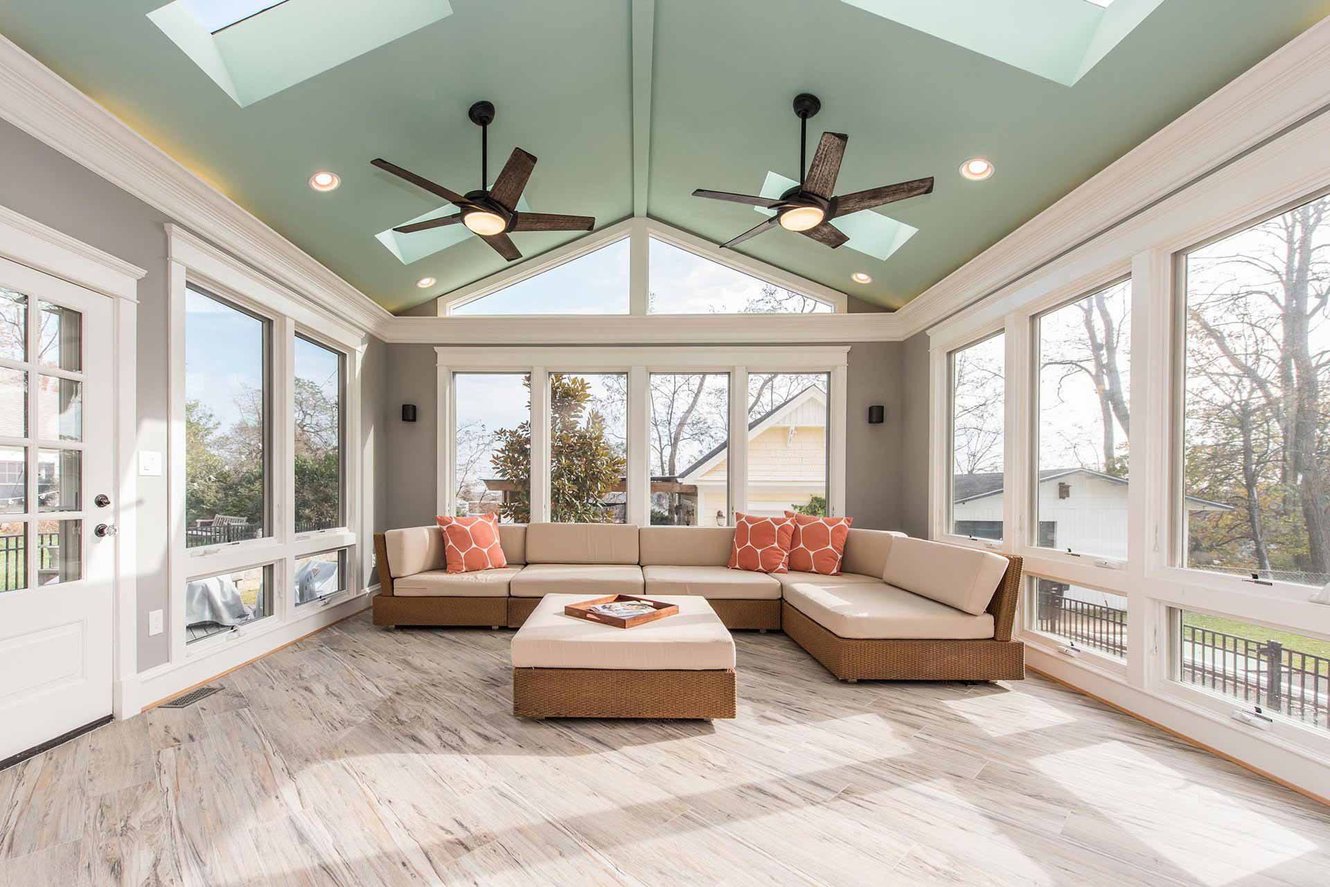 a home addition with huge windows